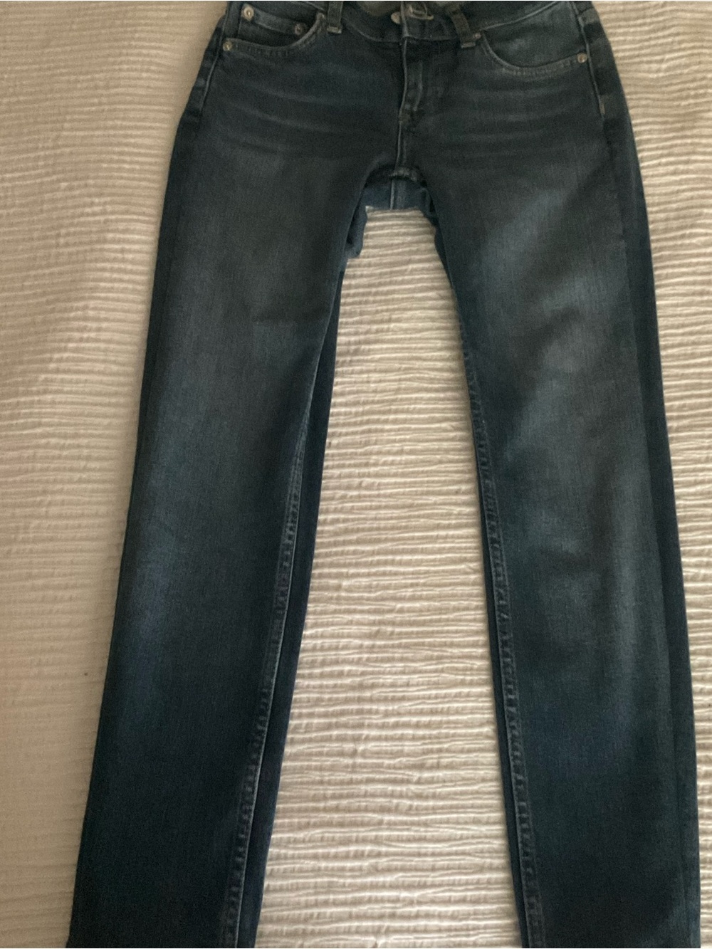 Mango Skinny Jeans in Dark Blue Wash